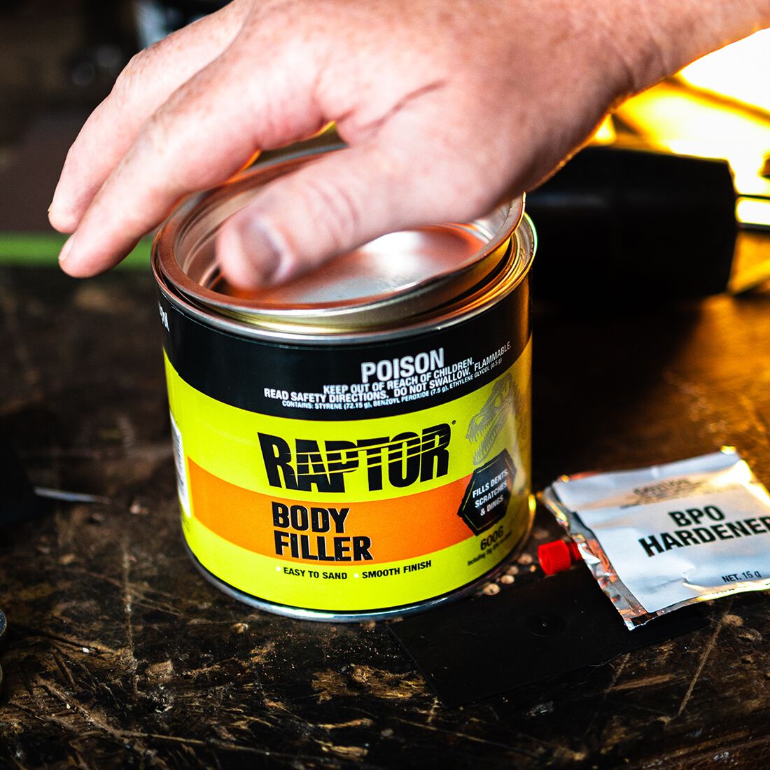 Raptor Lightweight Body Filler 600g, , scaau_hi-res