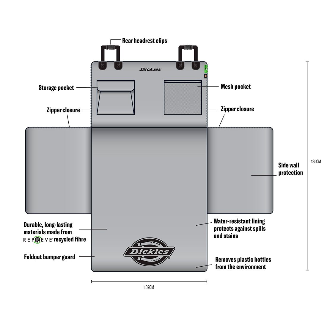 Original Dickies Repreve Crew Cargo Protector, , scaau_hi-res
