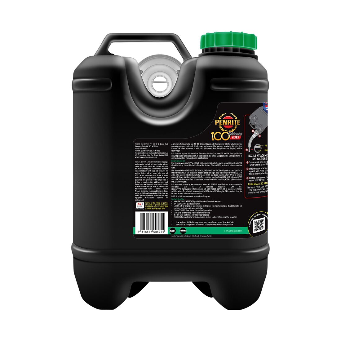 Penrite Enviro+ Engine Oil - 5W-40 10 Litre, , scaau_hi-res