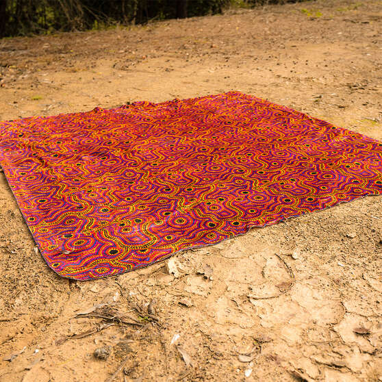 Snake Dreaming Repreve Travel Blanket Dot 150cm x 150cm, , scaau_hi-res
