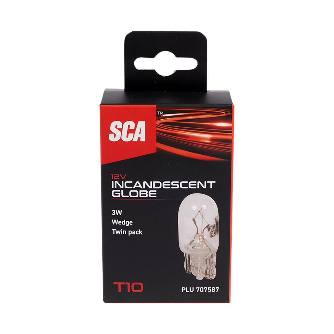 SCA Incandescent Globe - T10 12V 3W - 2 Pack, , scaau_hi-res