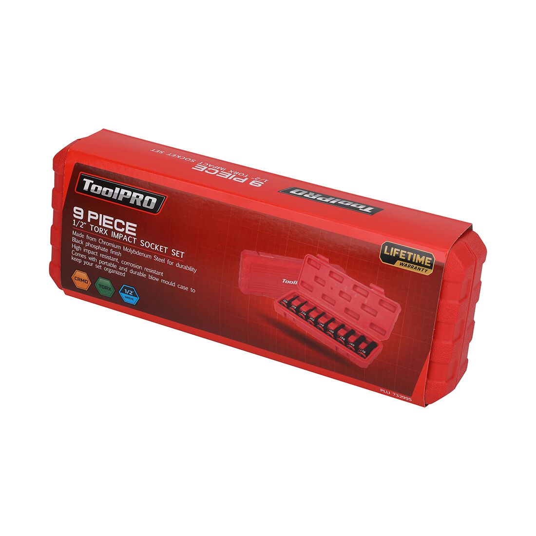 ToolPRO Impact Socket Set 1/2" Drive Torx 9 Piece, , scaau_hi-res