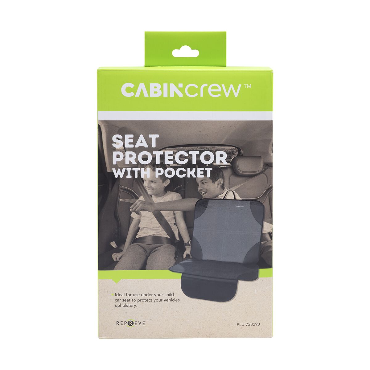 Cabin Crew Kids Repreve Under Seat Protector Black/Grey, , scaau_hi-res
