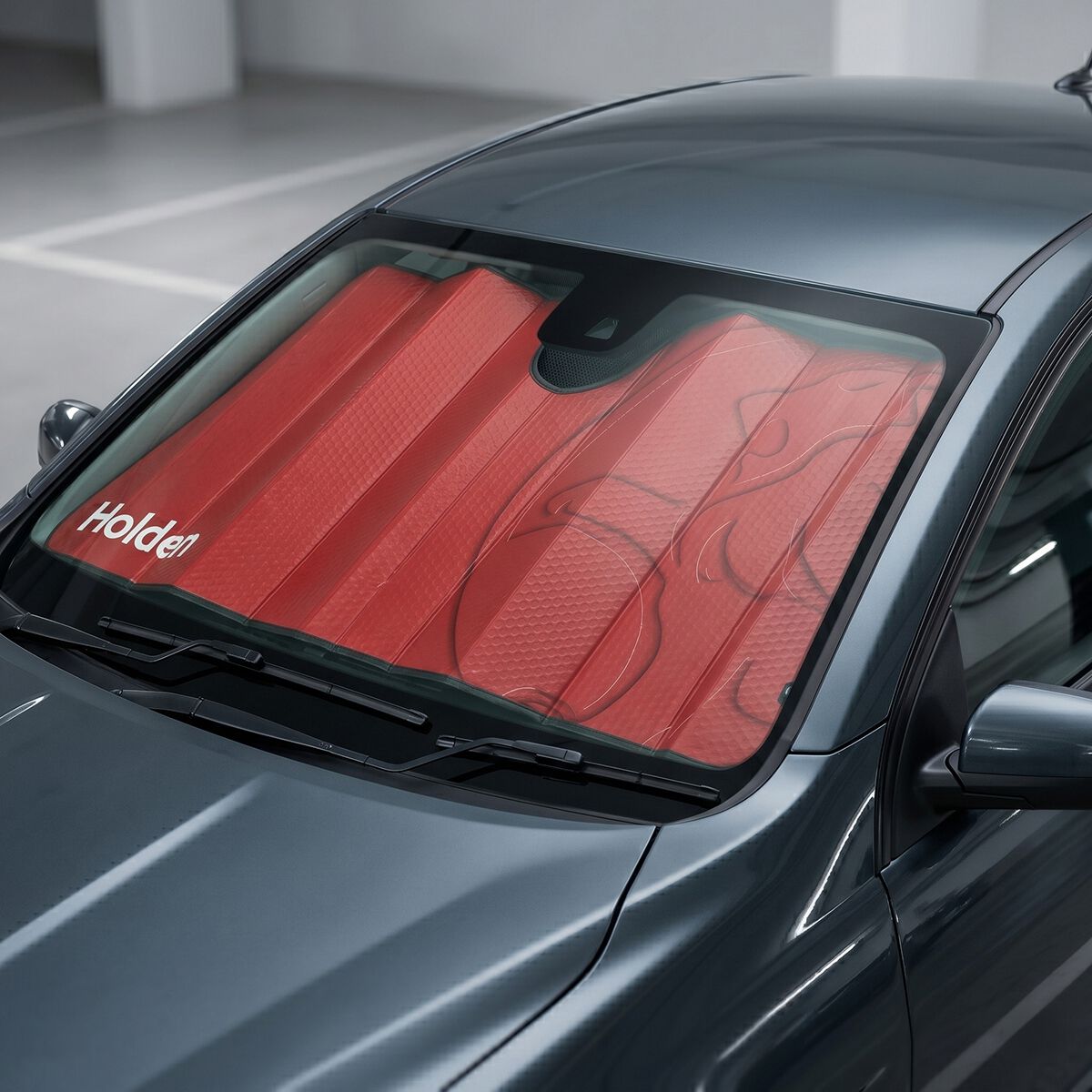 Holden Redline Sunshade - Red, , scaau_hi-res
