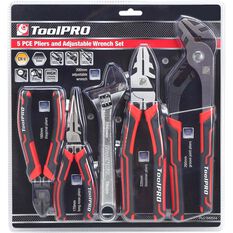 ToolPRO Plier and Wrench Set 5 Piece, , scaau_hi-res
