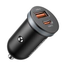 Cabin Crew 30W Dual Port Car Charger Black, , scaau_hi-res