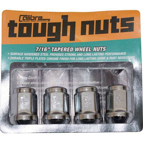 Calibre Wheel Nuts SN716, Tapered, 7/16", , scaau_hi-res