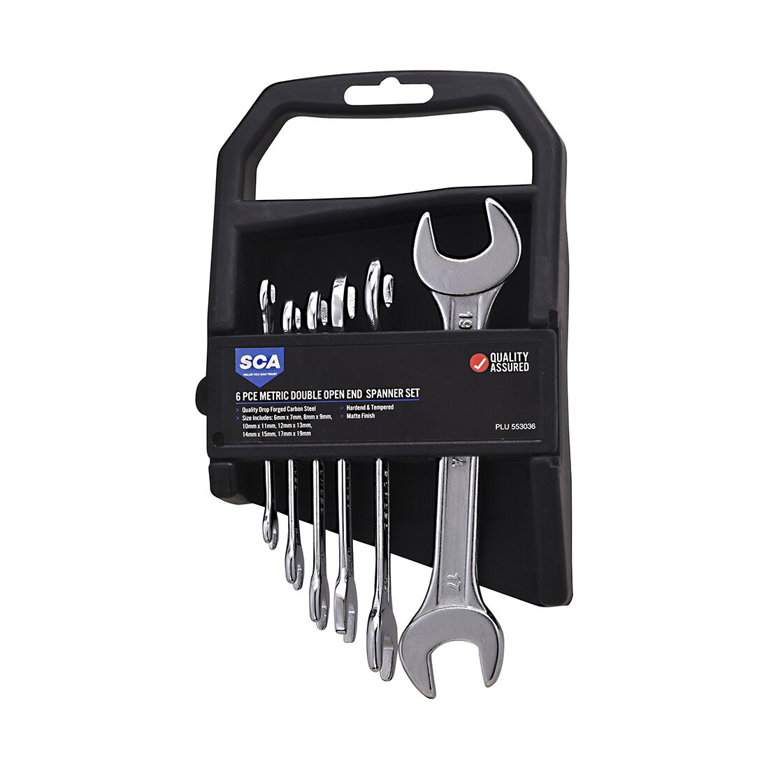 SCA Spanner Set Double Open End Metric 6 Piece, , scaau_hi-res