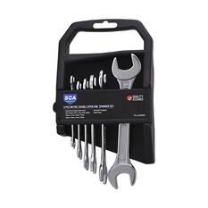 SCA Spanner Set Double Open End Metric 6 Piece, , scaau_hi-res