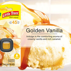 Little Trees Vent Air Freshener - Golden Vanilla, 3mL, , scaau_hi-res
