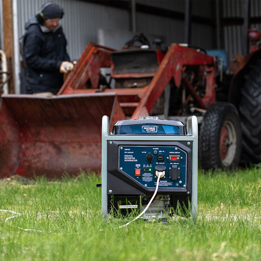 Ridge Ryder 3600W Inverter Generator Open Frame, , scaau_hi-res