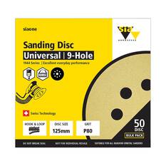 SIA Abrasives 125mm Sanding Disc, 1944 Series, 8 Hole, 60 Grit, 50 Pack, , scaau_hi-res