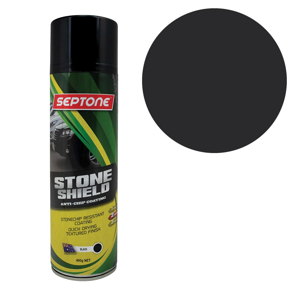 Septone&reg; Stone Shield Anti-Chip Coating Black - 400g, , scaau_hi-res