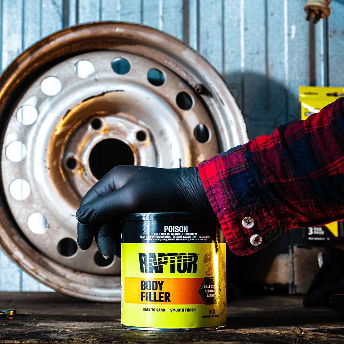 Raptor Lightweight Body Filler 1KG, , scaau_hi-res