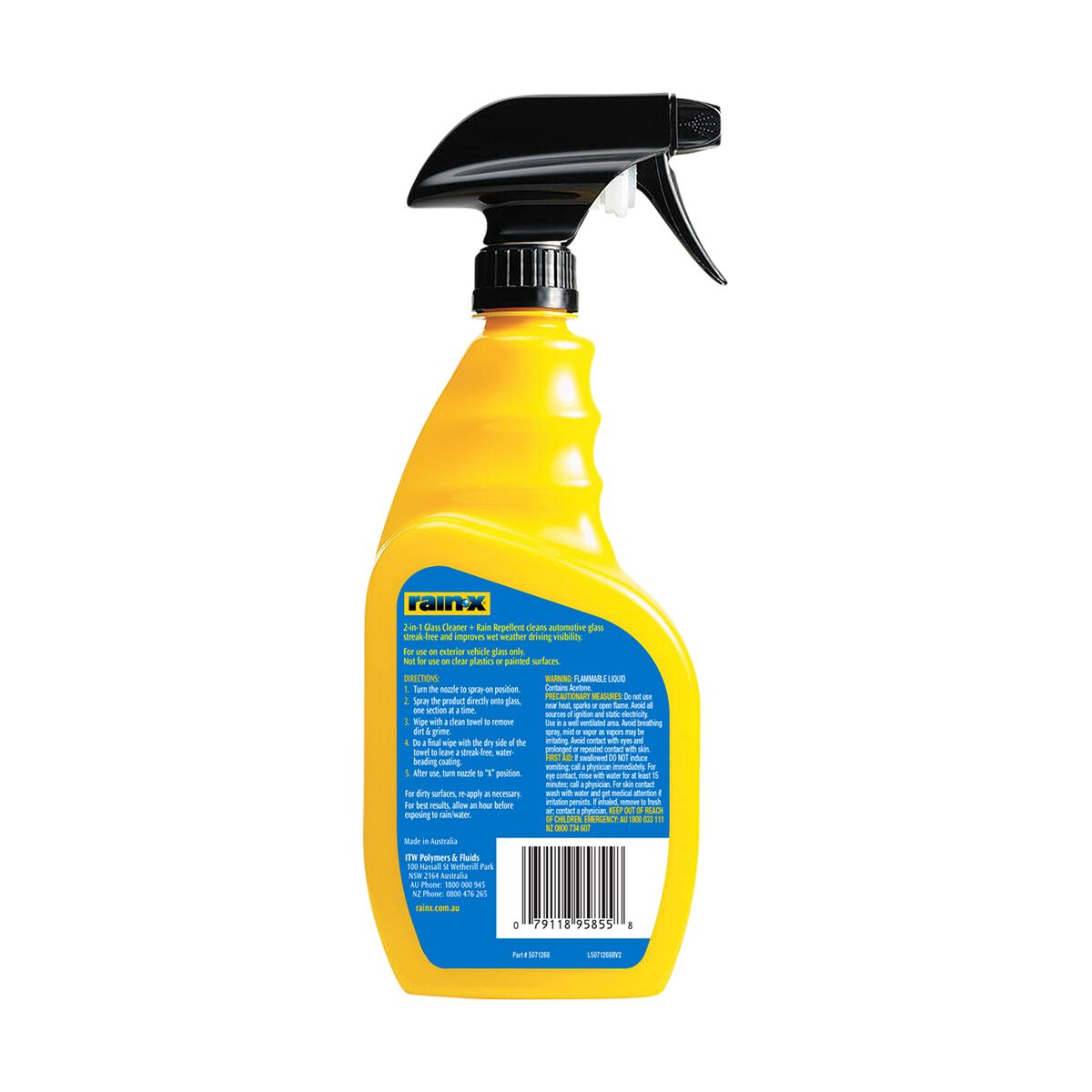 Rain-X 2-in-1 Glass Cleaner 680ml, , scaau_hi-res