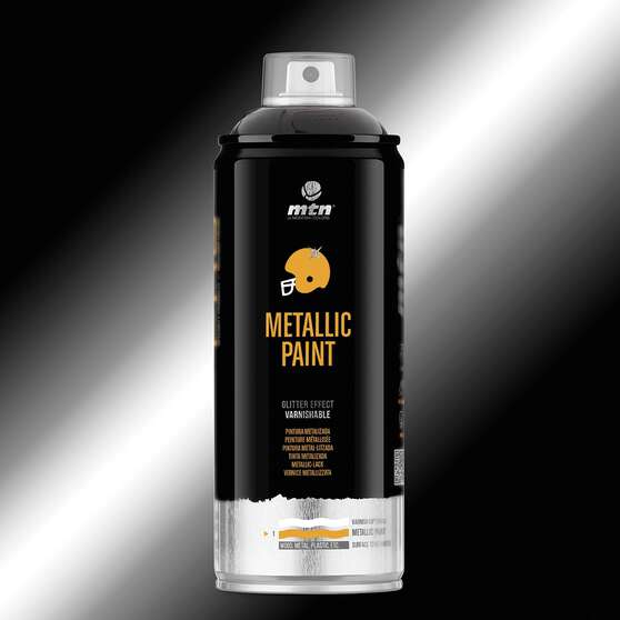 MTN Pro Metallic Black Spray Paint 400mL, , scaau_hi-res