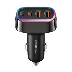 Cabin Crew 12V 70W 4 Port USB-A/USB-C In-Car Fast Charger, , scaau_hi-res