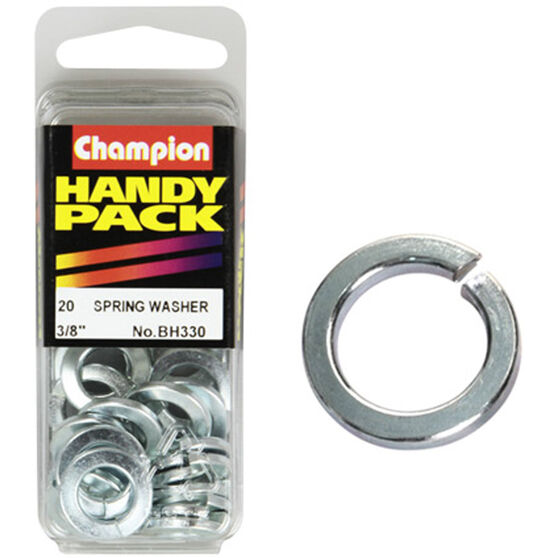 Champion Spring Washers - 3 / 8inch, BH330, Handy Pack, , scaau_hi-res