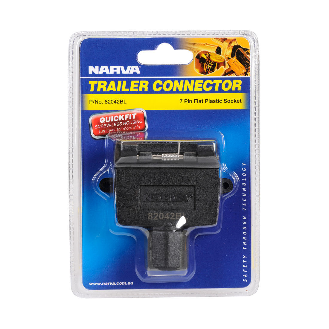 Narva Trailer Socket, Flat - 7 Pin, , scaau_hi-res