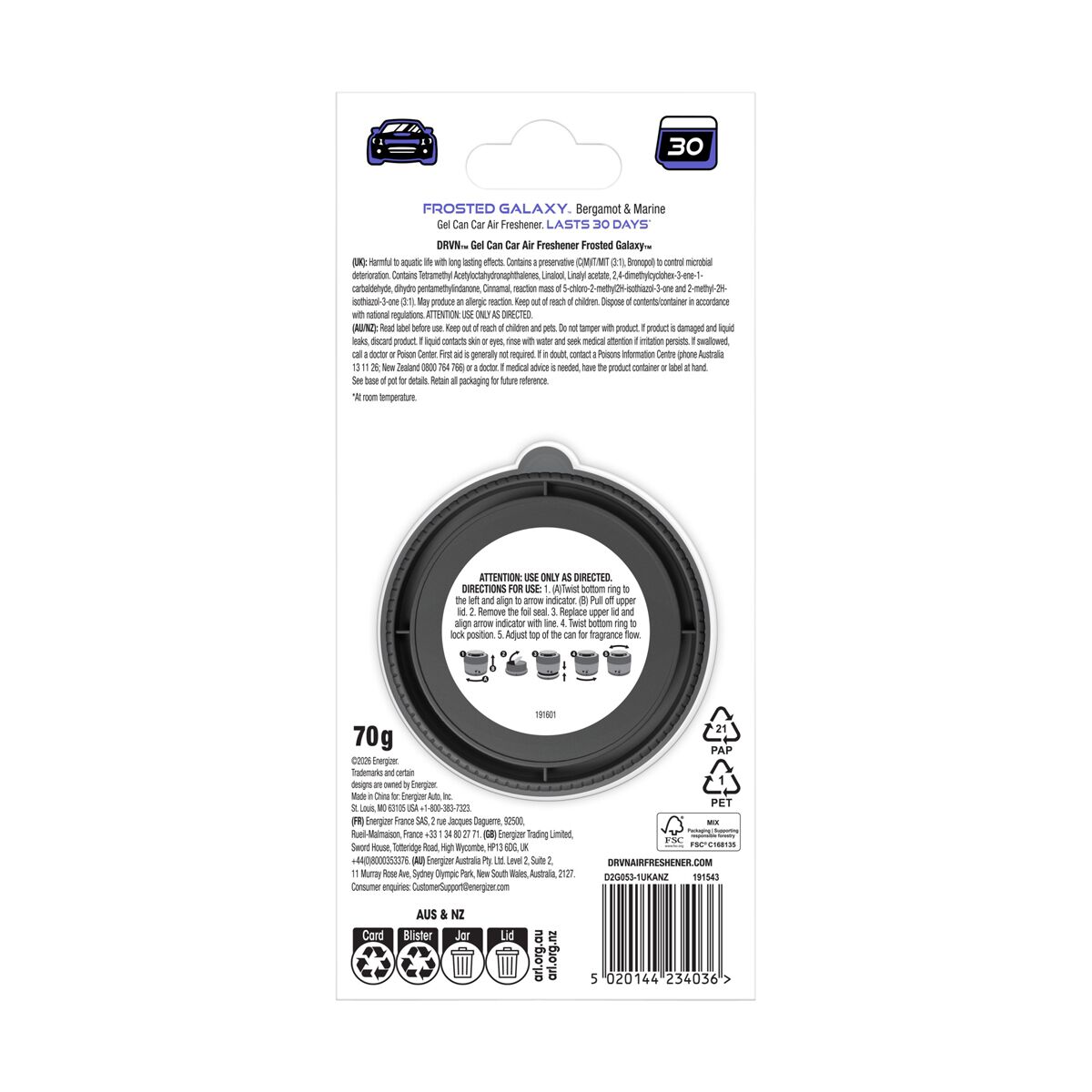 DRVN Frosted Galaxy Gel Can Air Freshener - 1 Pack, , scaau_hi-res