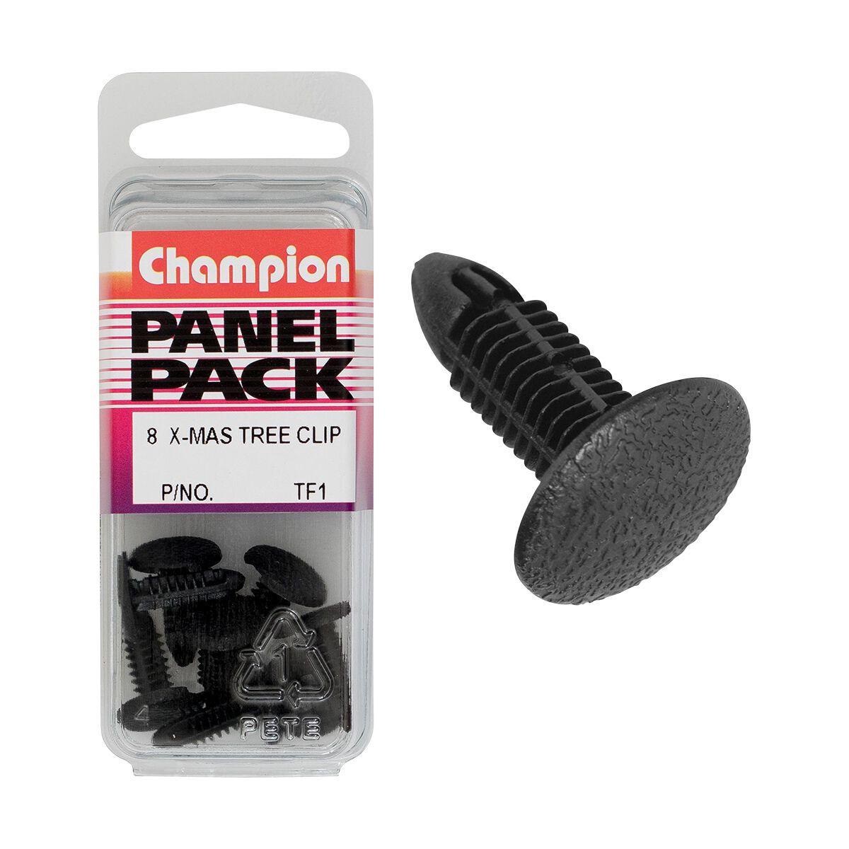 Champion Panel Pack Christmas Tree Clips Black TF1, 5mmx18mm, , scaau_hi-res