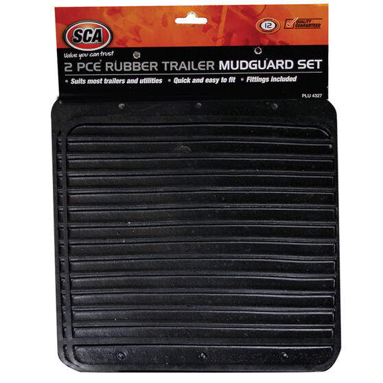 SCA Rubber Trailer Mudguards - Pair, , scaau_hi-res