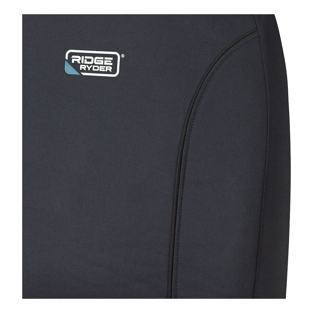 Ridge Ryder Canvas Seat Covers Charcoal/Black Piping Adjustable Headrests Airbag Compatible 30SAB, , scaau_hi-res