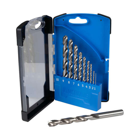 Kincrome 10 Piece HSS Drill Bit Set, , scaau_hi-res