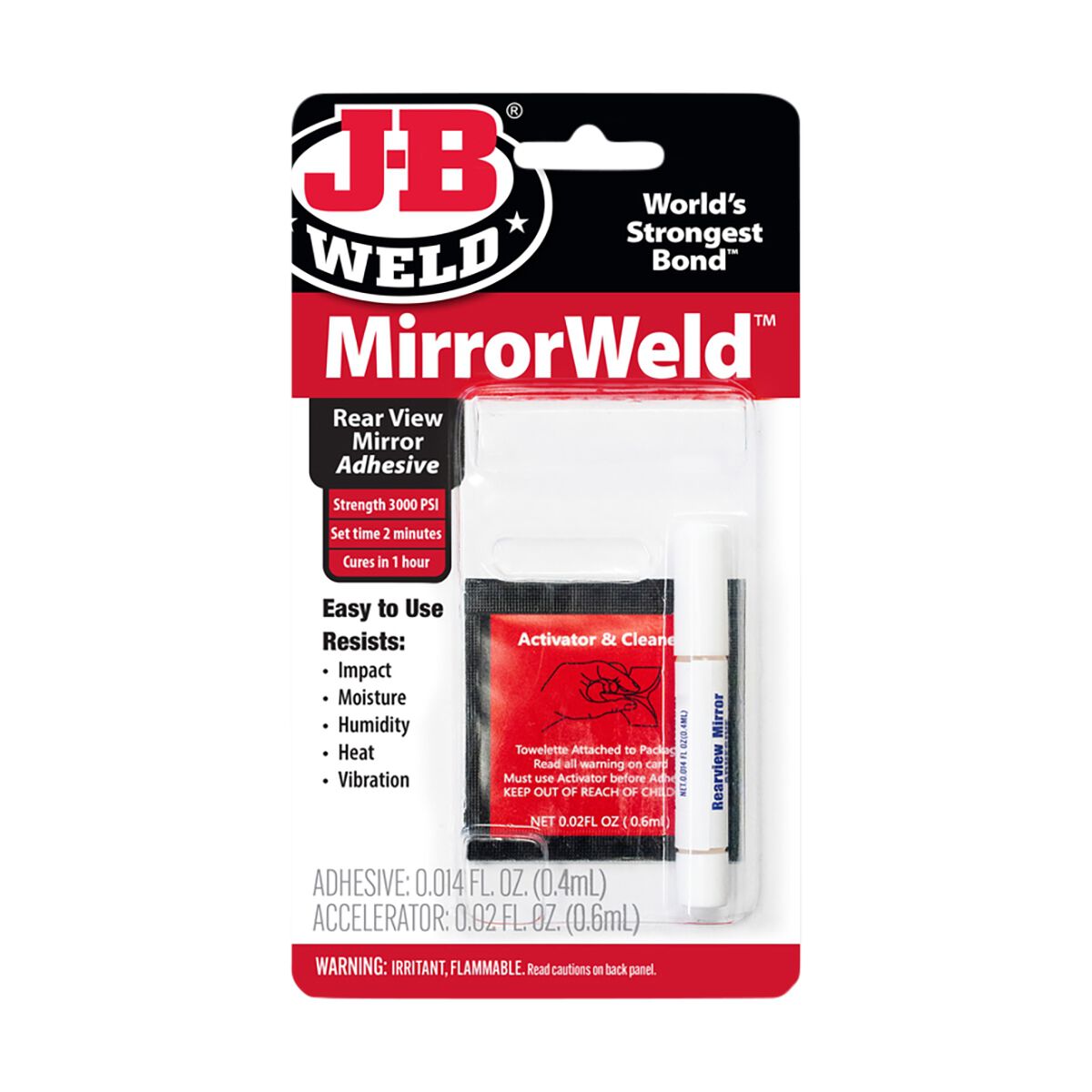 JB Weld MirrorWeld Rear View Mirror Adhesive 33701, , scaau_hi-res