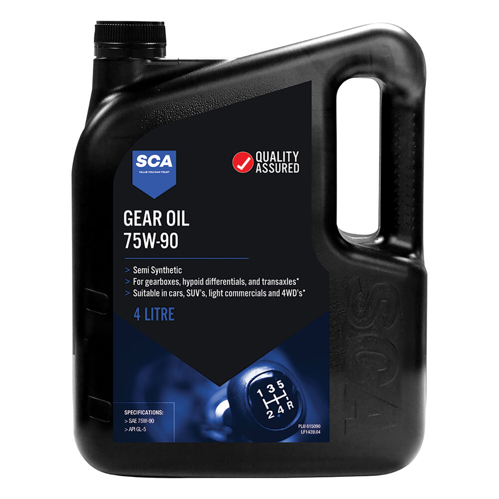 SCA Gear Oil 75W90 Semi Synthetic 4 Litre Supercheap Auto