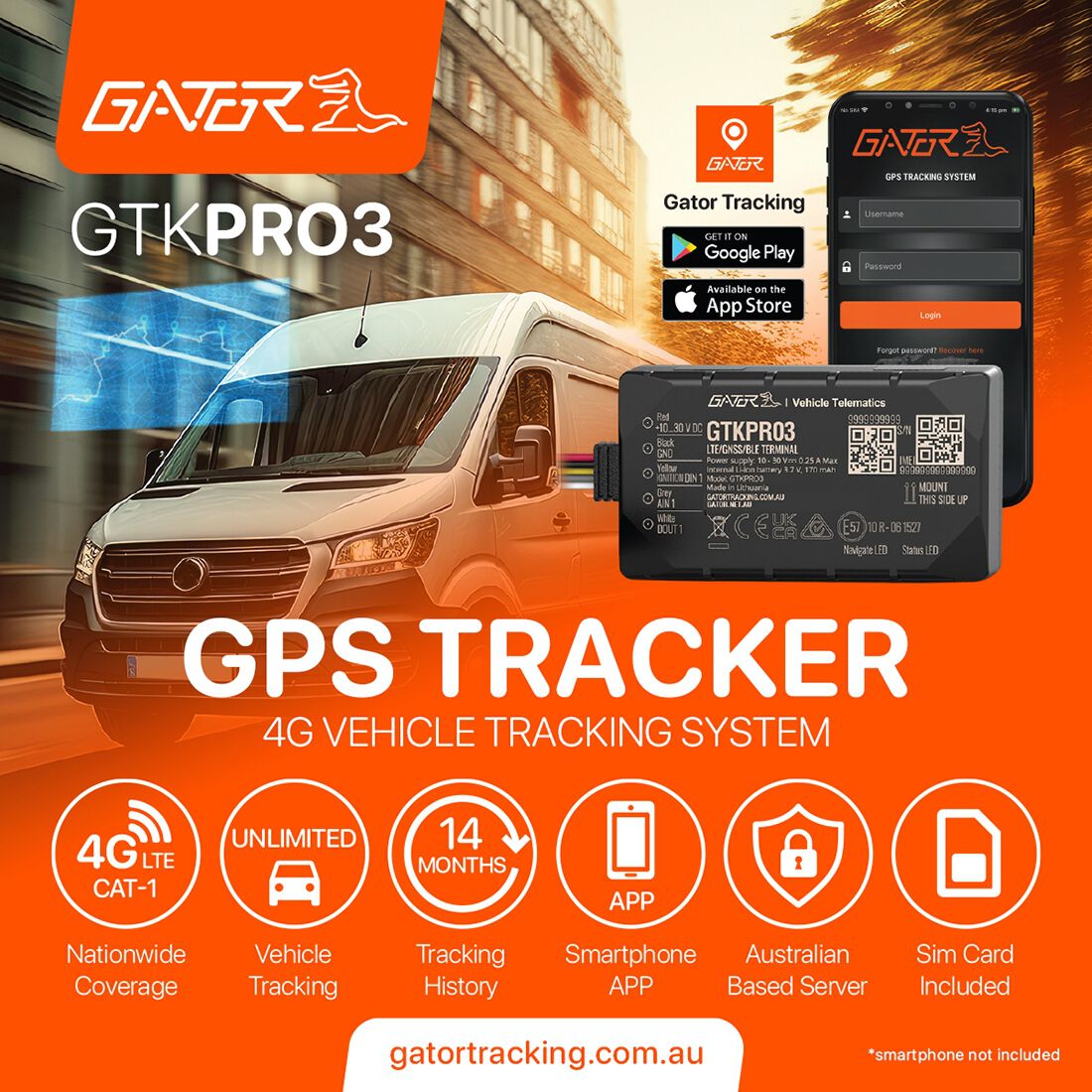 Gator GPS Tracking System 4G LTE CAT-1, , scaau_hi-res