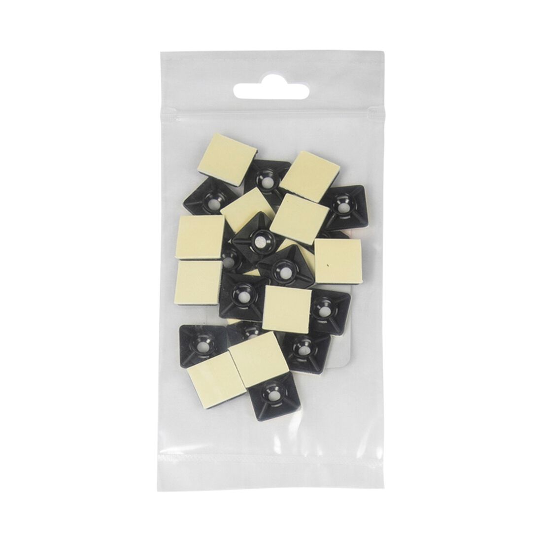 SCA Cable Tie Mounts Small 19mm x 19mm, Pack of 25, Black, , scaau_hi-res