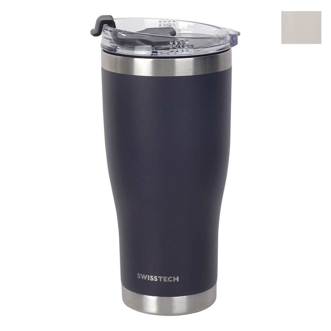 Swiss Tech Tall Tumbler - 20oz/591ml, Charcoal, , scaau_hi-res