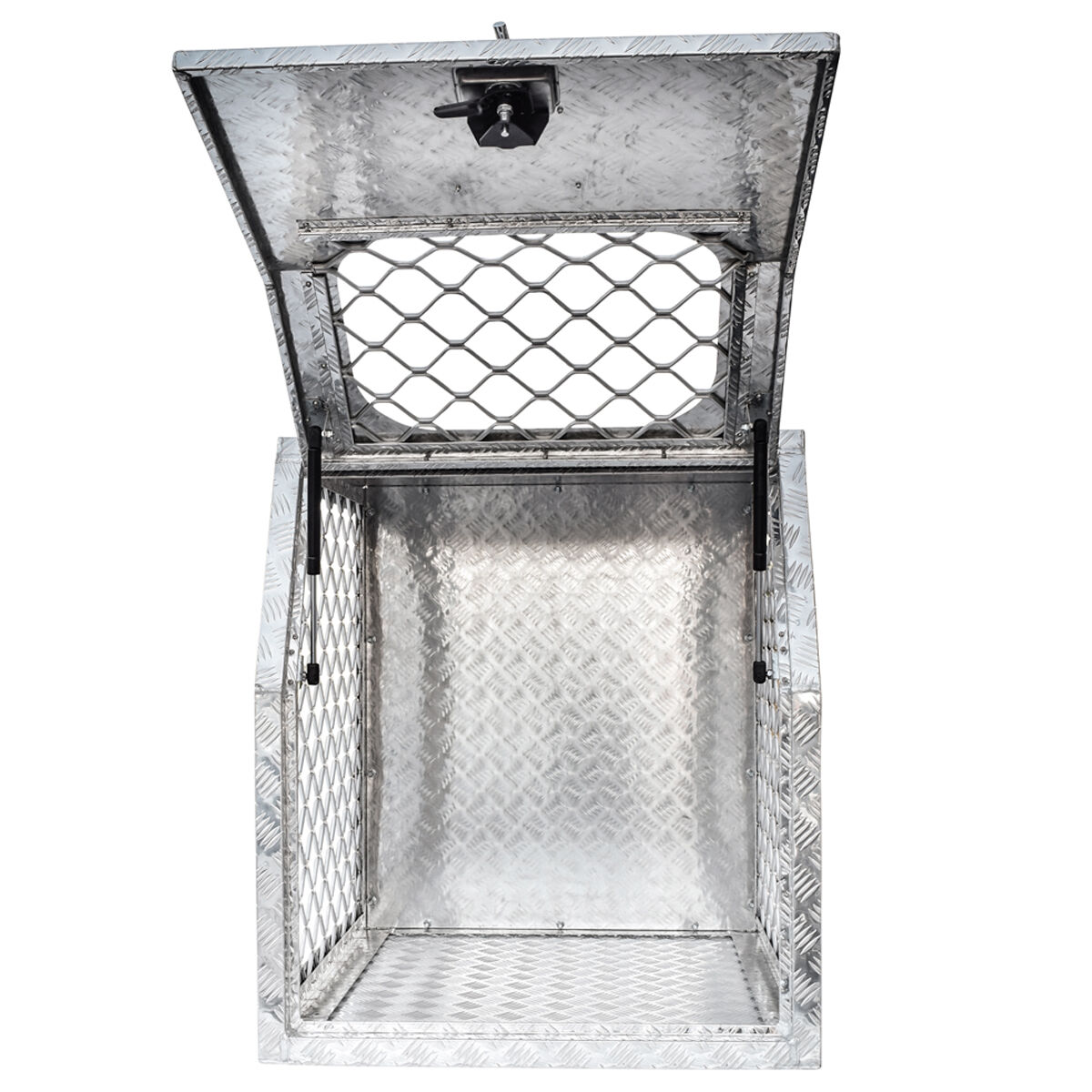 ToolPRO Dog Box - Modular, Aluminium Checker Plate, , scaau_hi-res