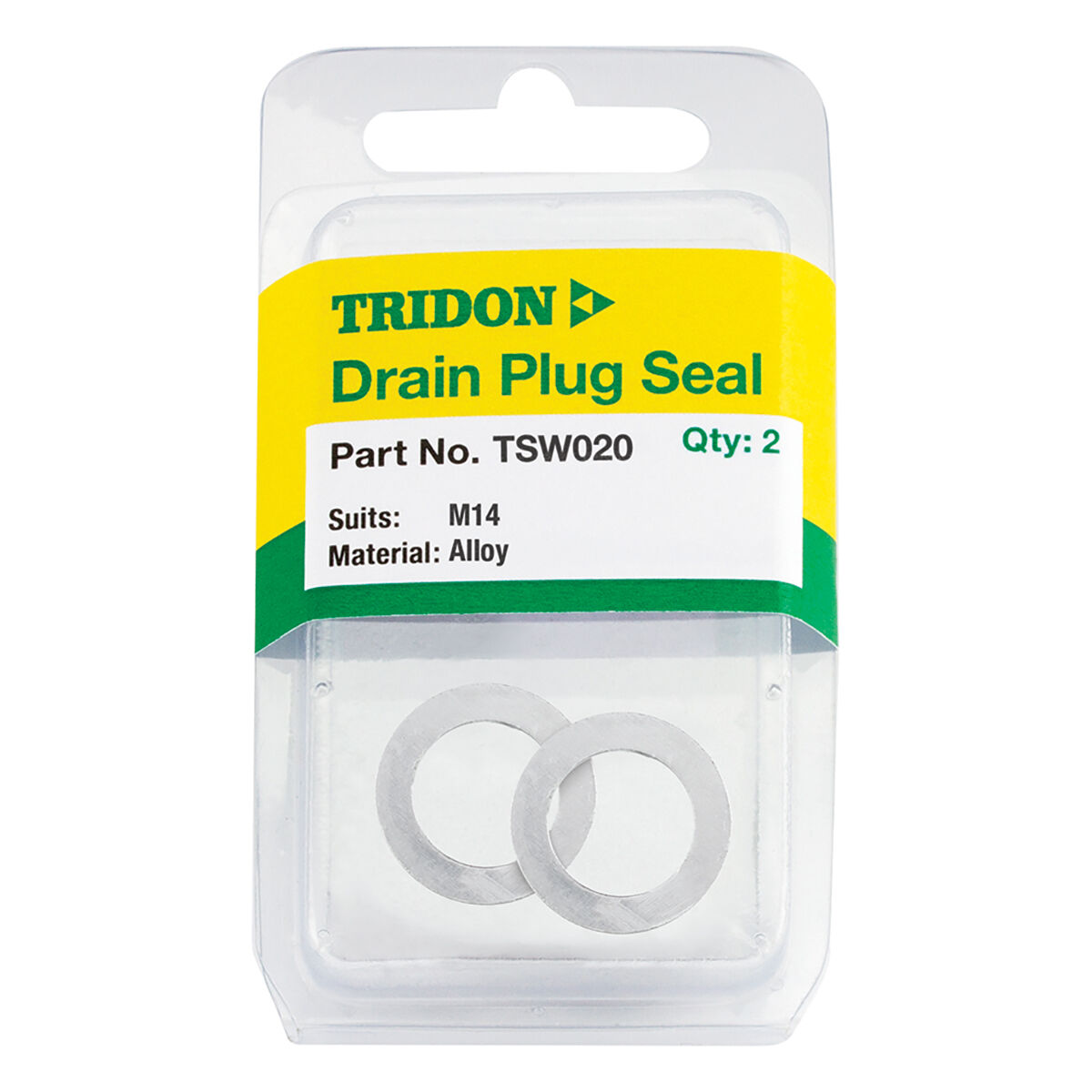 Tridon Oil Drain Plug Washer Pair TSW020, , scaau_hi-res