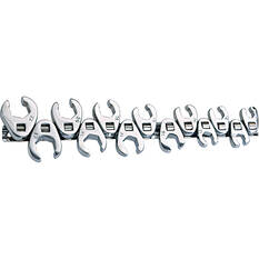 ToolPRO Spanner Set - 3/8" Drive, Crows Foot, Flare Nut, 13 Piece, Metric, , scaau_hi-res