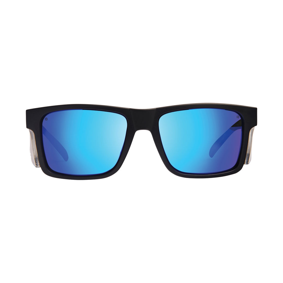 LOST Sunglasses Mechanic Safety Mirror Polarised Matt Black Blue, , scaau_hi-res