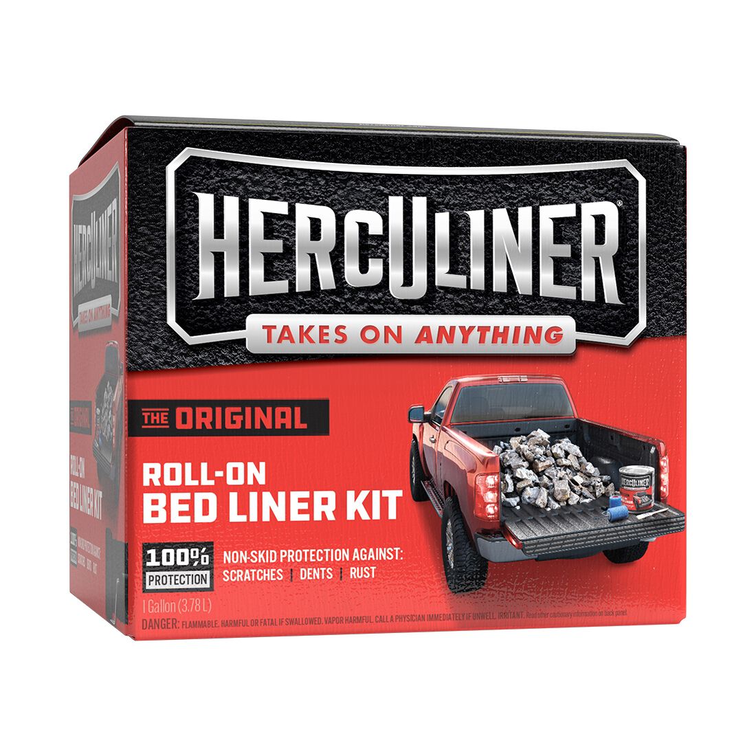 Herculiner Bed Liner Protective Coating Kit with Rollers 3.78 Litres, , scaau_hi-res