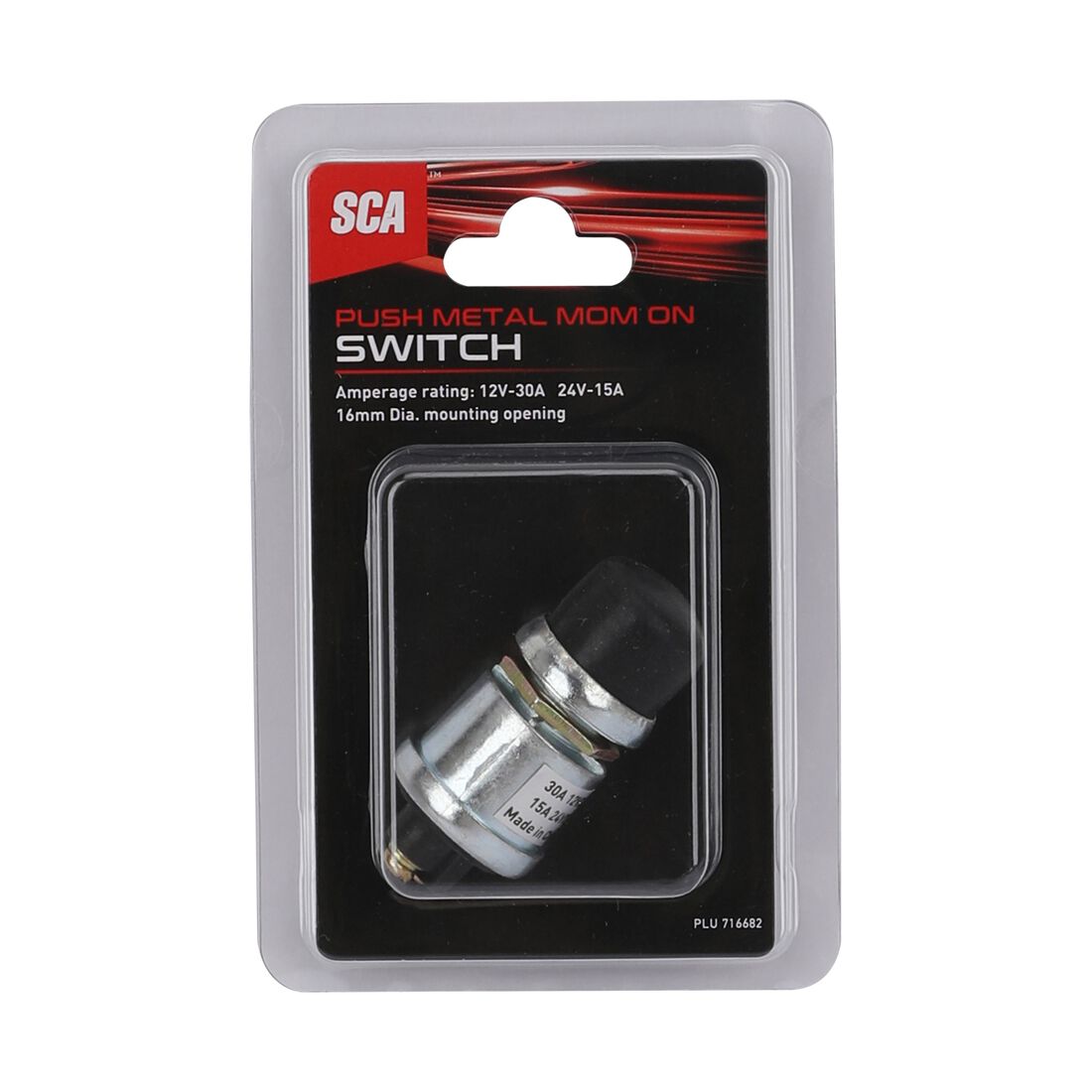 SCA Heavy Duty Switch - 12/24V, Momentary On, Waterproof, , scaau_hi-res