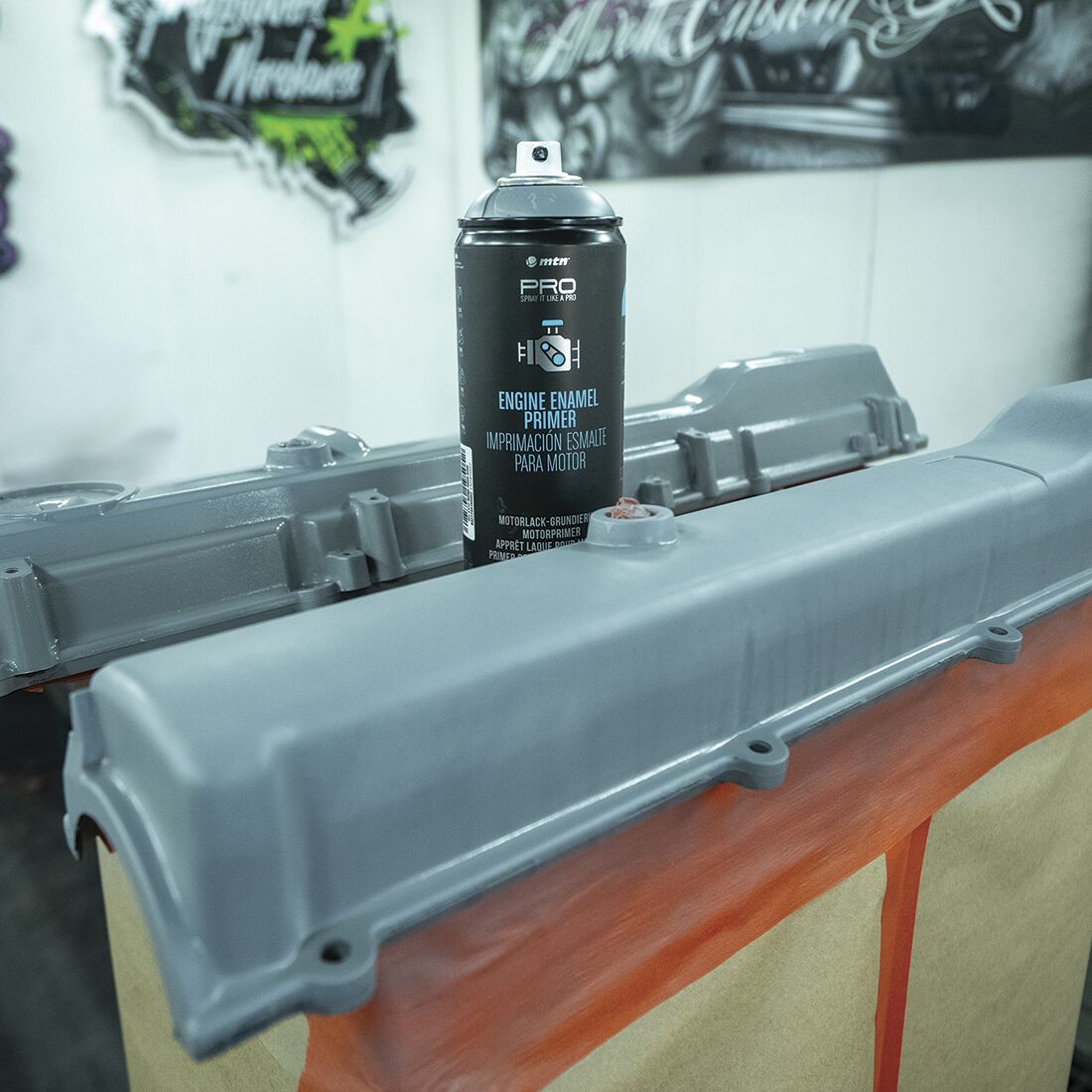 MTN PRO Engine Enamel Primer Grey 400ml Spray Paint, , scaau_hi-res