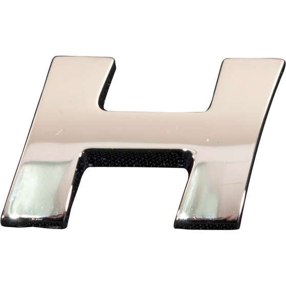 SCA 3D Chrome Badge Letter H, , scaau_hi-res