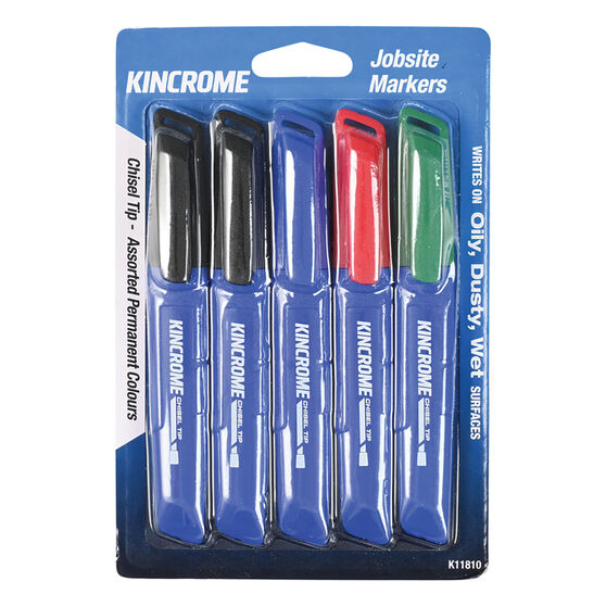 Kincrome Permanent Markers 5 Pack, , scaau_hi-res