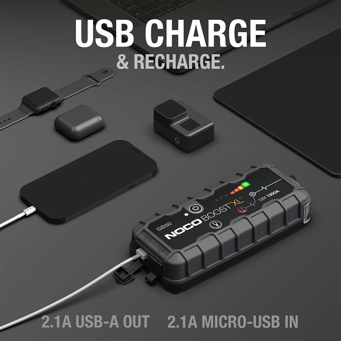NOCO Boost XL Lithium Jump Starter 12V 1500 Amp, , scaau_hi-res