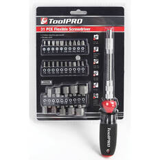 ToolPRO Screwdriver Bit Set - Flexible, 31 Piece, , scaau_hi-res