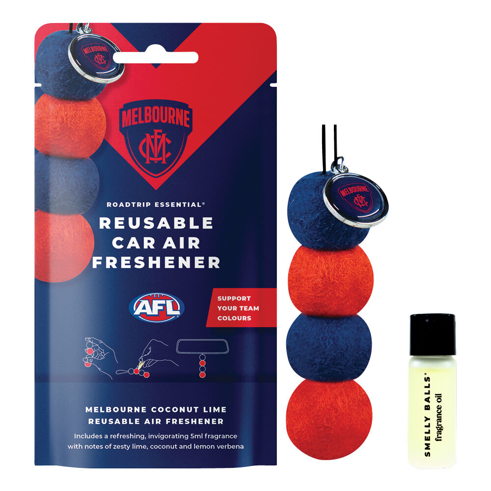 Roadtrip Essential Air Freshener Set Melbourne Demons Coconut Lime 5ml, , scaau_hi-res