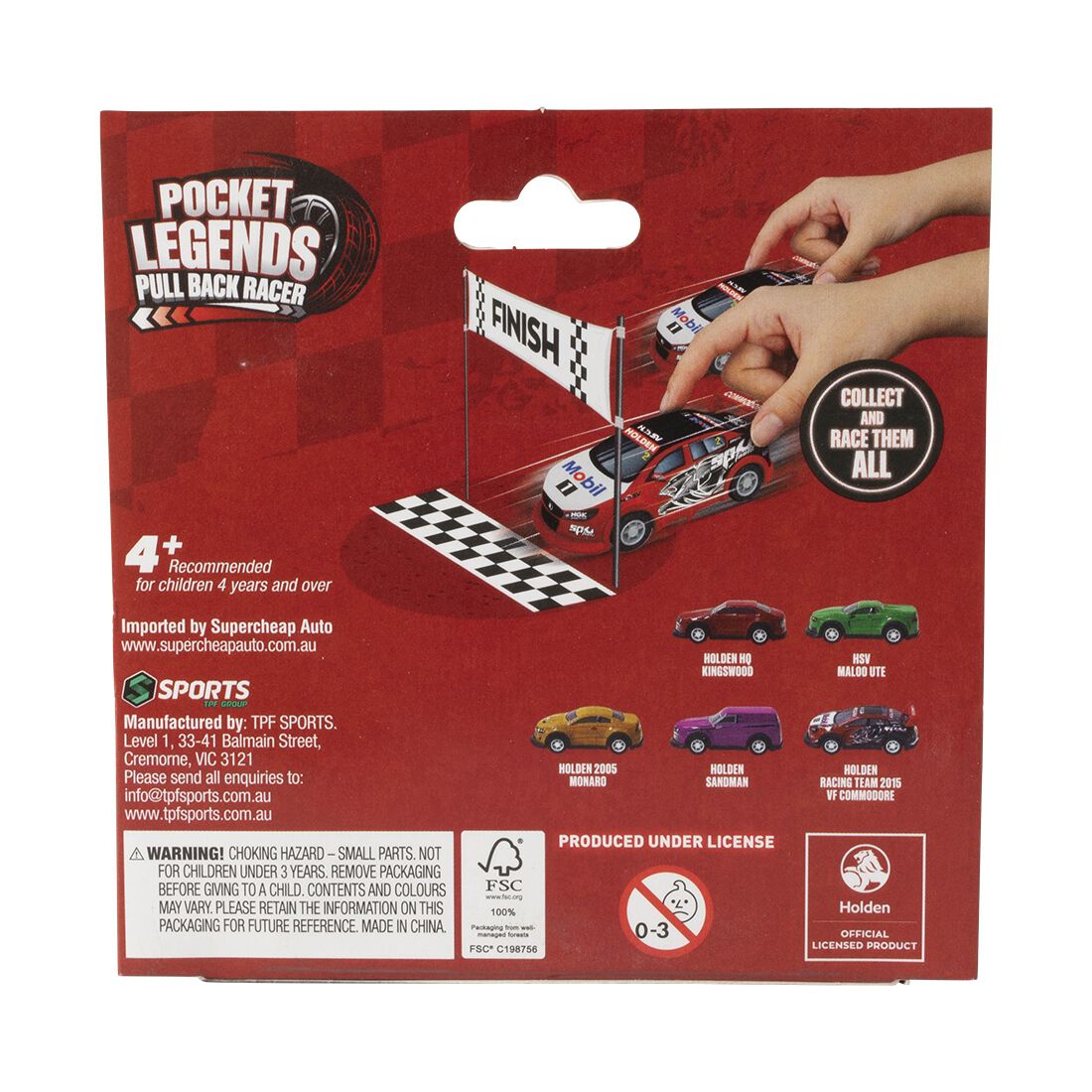 Pocket Legends Pull Back Racer - 2005 Monaro, , scaau_hi-res