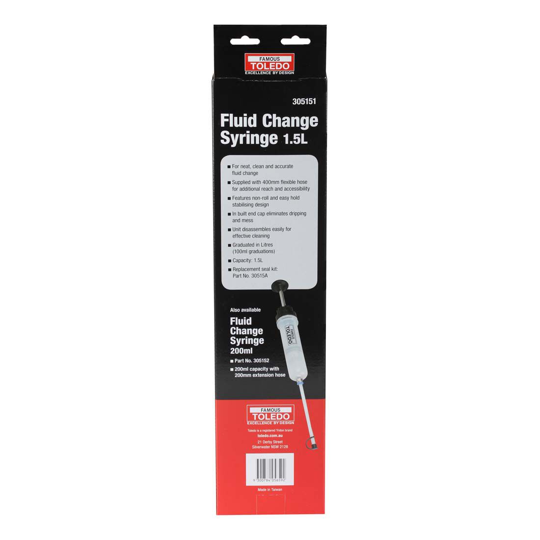 Toledo Fluid Change Syringe 1.5L 305151, , scaau_hi-res