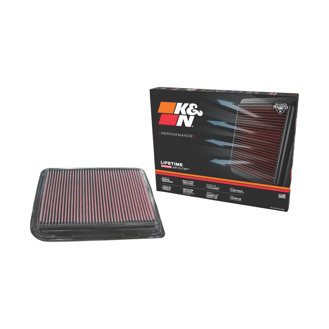 K&N Air Filter - 33-2852 (Interchangeable with A1575), , scaau_hi-res