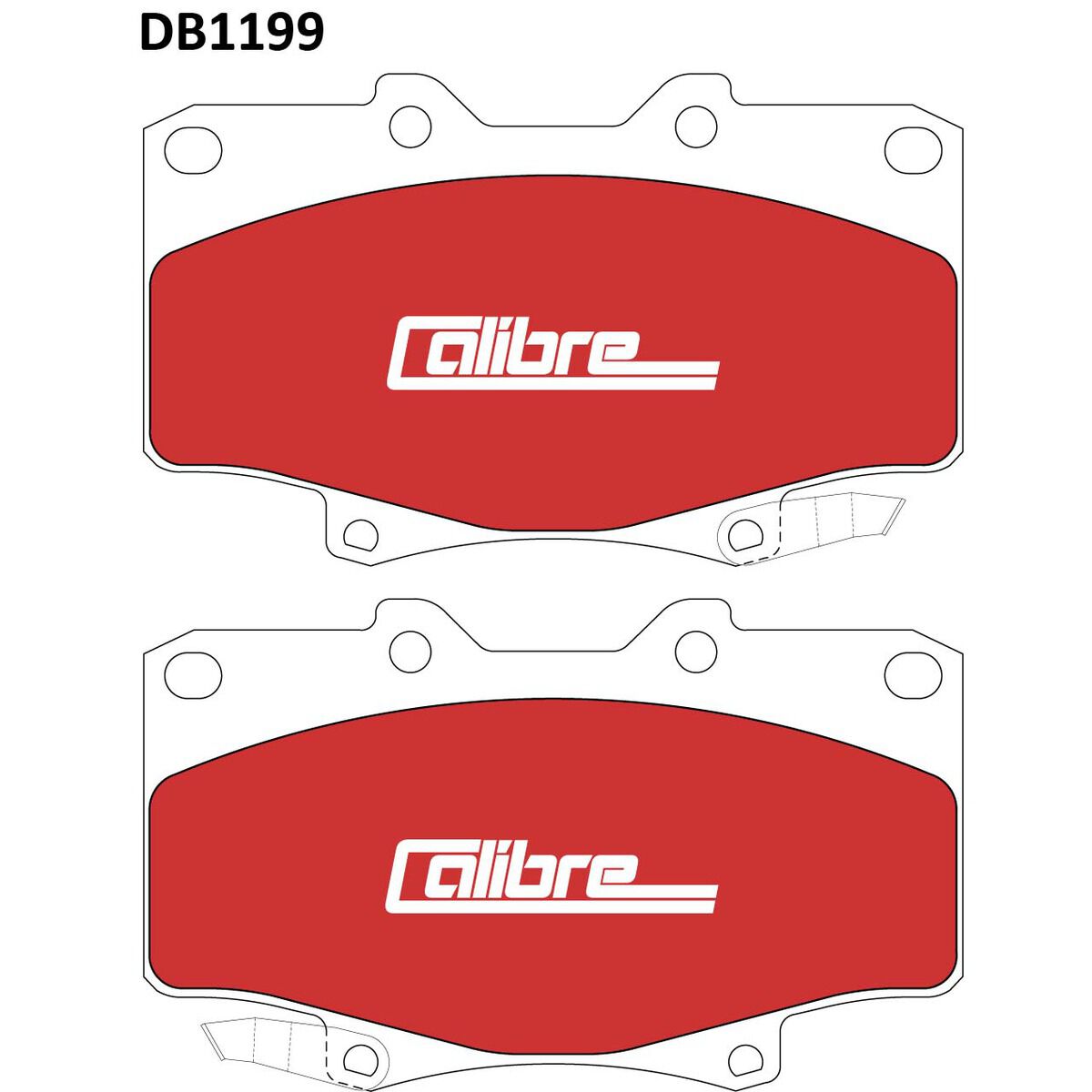 Calibre Disc Brake Pads DB1199CAL, , scaau_hi-res