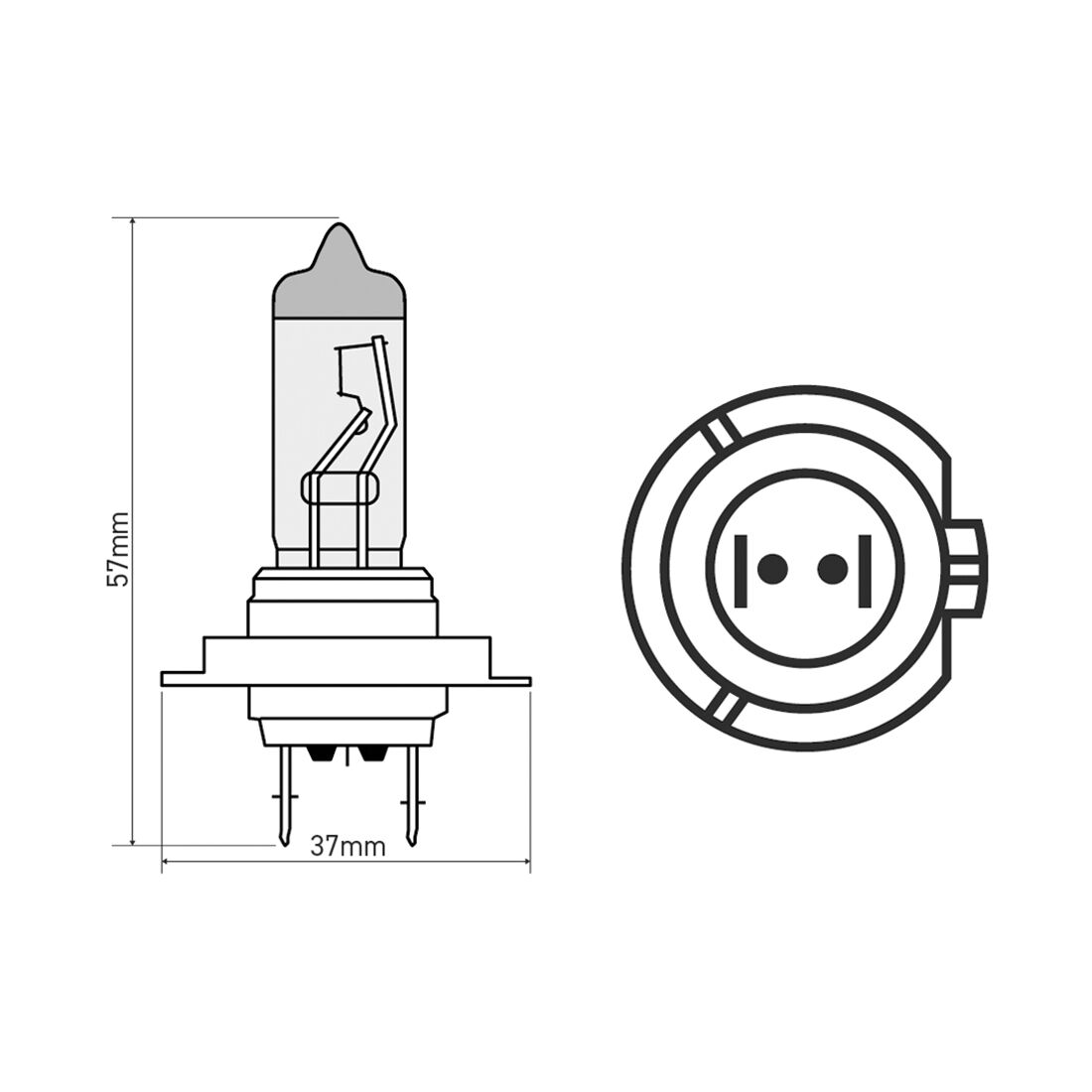 SCA Headlight Globe - H7 12V 55W, , scaau_hi-res
